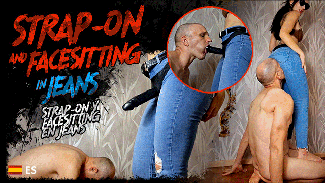 Strap-on and Facesitting in Jeans